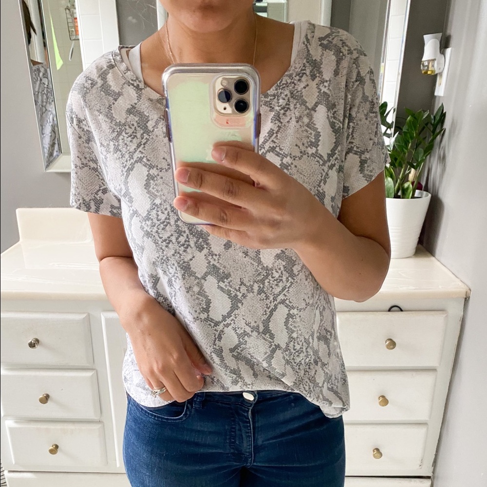 Final Price H&M Snake Print Top